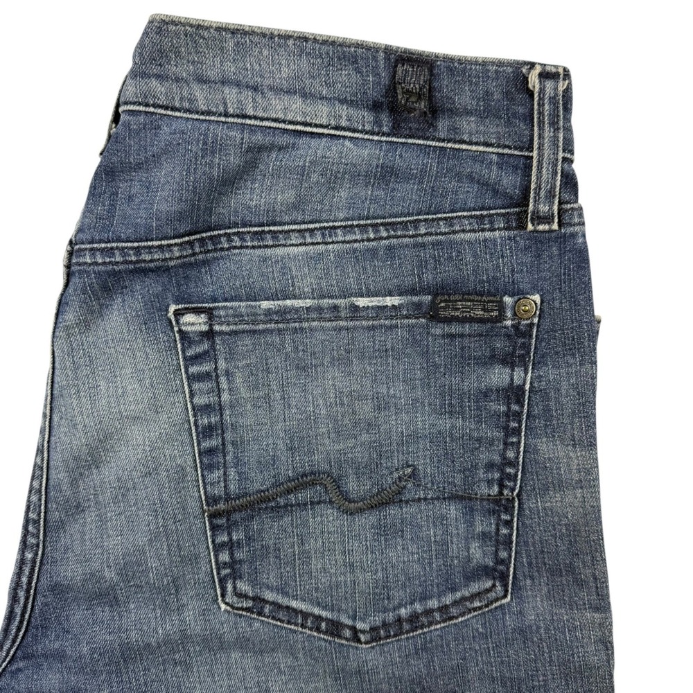 7 For All Mankind Men's Straight Jeans - Dark Blue